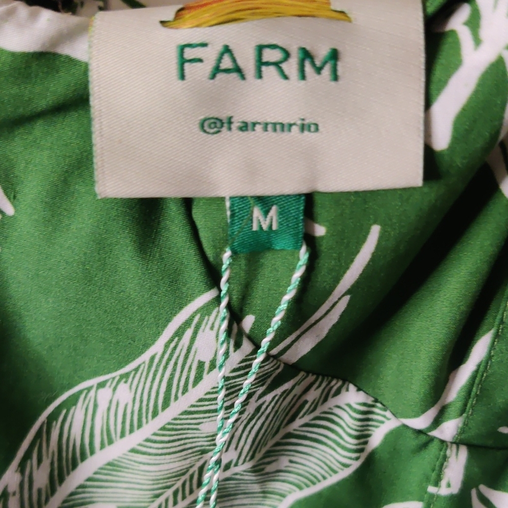FARM Rio Forest Soul Ruffled Tiered Mix Midi Dress Size Medium Nwt - Picture 8 of 13